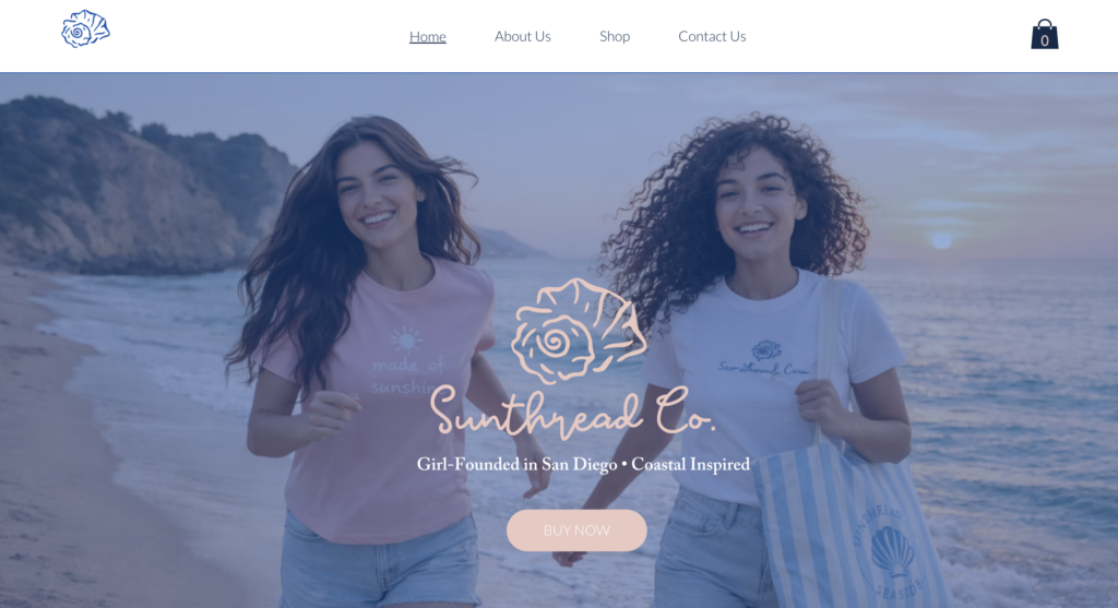 Sunthread.Co website design.