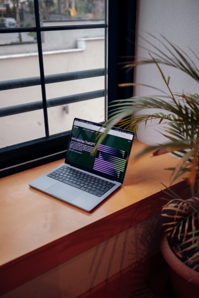 San Diego small business website design on MacBook.